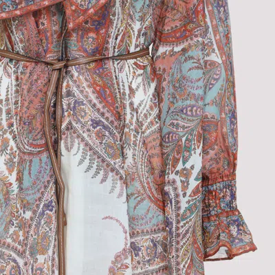 Zimmermann Layered Multicolour Dress With Paisley Patterns