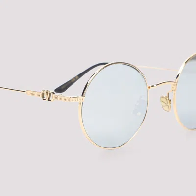 Valentino Metal Sunglasses With Adjustable Nose Pads In Blue