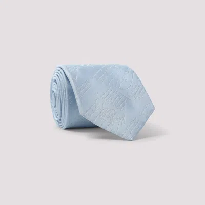 Berluti Jacquard Scritto Silk Tie In Blue