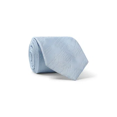 Berluti Jacquard Scritto Silk Tie In Blue
