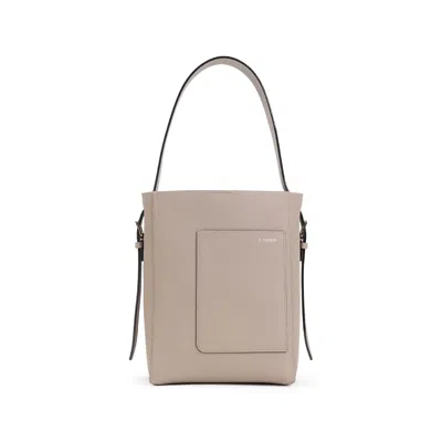 Valextra Sahara Calf Leather Small Bucket Bag