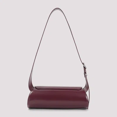 Jil Sander Small Rectangular Shoulder Bag With Adjustable Strap In Brown