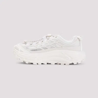 Hoka Sole Sneakers With Breathable Mesh Panels In White