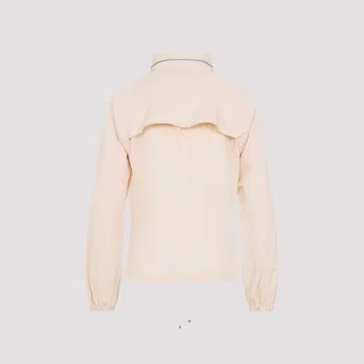 Burberry Full Zip Jacket In Neutral