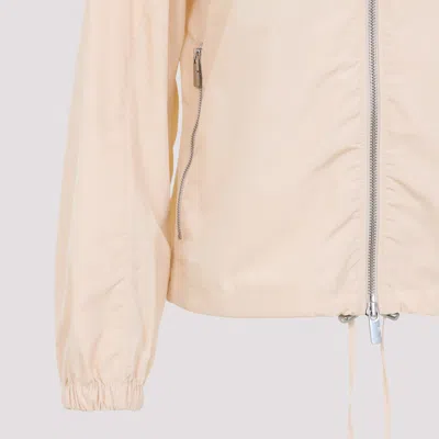 Burberry Full Zip Jacket In Neutral