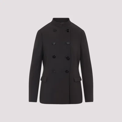Giorgio Armani Tailored Jacket With Double-breasted Button Detailing In Black