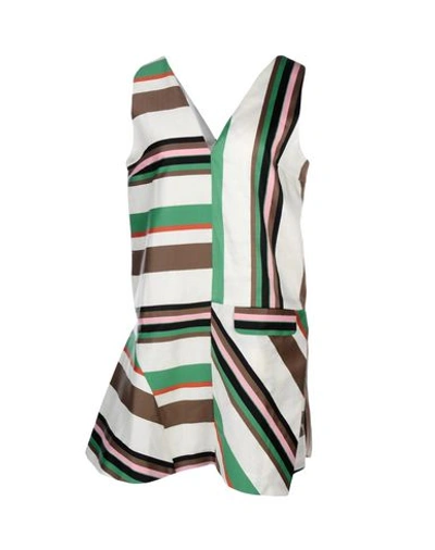 Msgm Short Dresses In White
