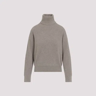 Brunello Cucinelli Wool Cashmere Silk Pullover In Gray
