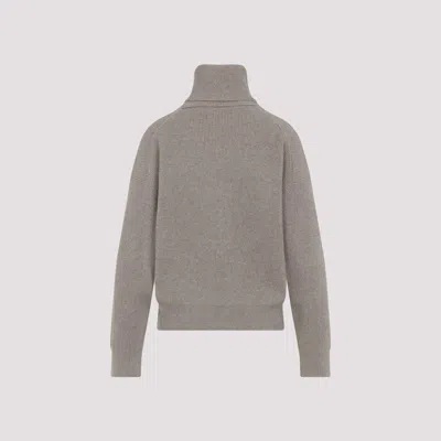 Brunello Cucinelli Wool Cashmere Silk Pullover In Gray