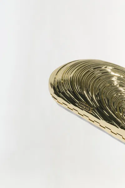 Simkhai Women's Bridget Mini Metal Oyster Clutch In Gold In Gold