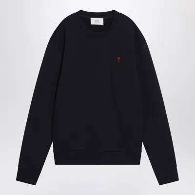Ami Alexandre Mattiussi Ami Paris Ami De Coeur Logo Embossed Crewneck Sweatshirt