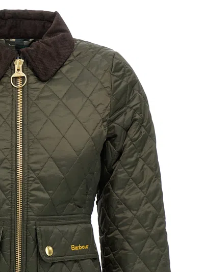 Barbour Beadnell Fitted Quilted Jacket In Green