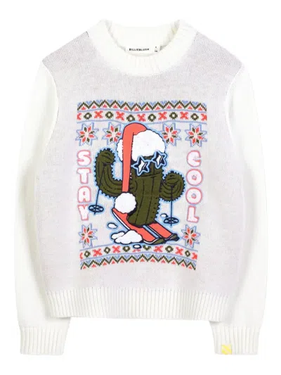 Billieblush Pullover Mit Grafischem Kaktusmuster In Multi