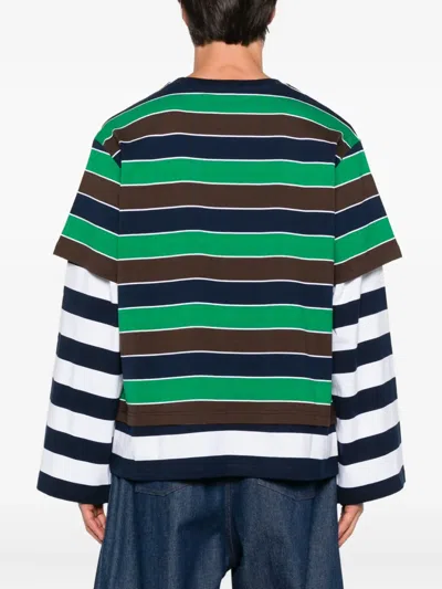 Charles Jeffrey Loverboy Multicolor Patch Long Sleeve 2-in-1 T-shirt In Multi