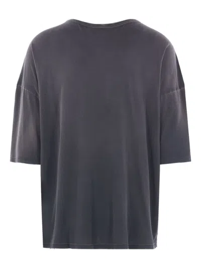 Ann Demeulemeester Dieter High Comfort T-shirt With Patches In Black