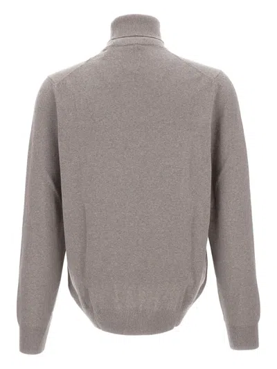 Fay Turtleneck Wool Sweater In Gray