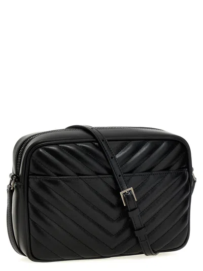 Saint Laurent Camera Bag Lou Crossbody Bag In Black
