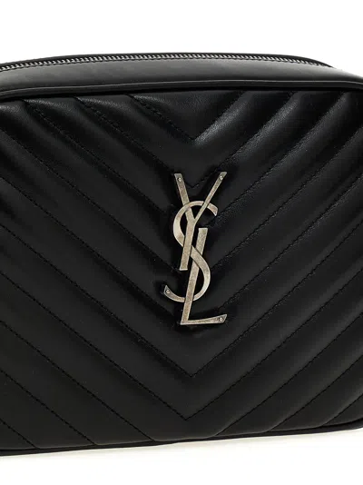 Saint Laurent Camera Bag Lou Crossbody Bag In Black