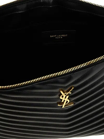 Saint Laurent Cassandre Clutch Black In Black