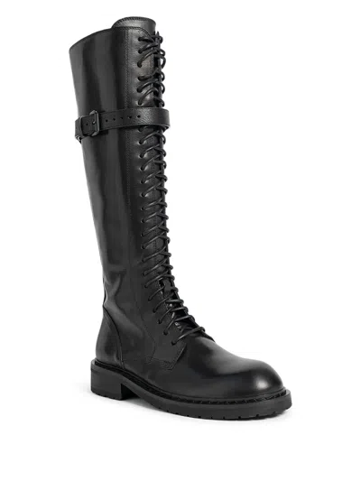 Ann Demeulemeester Women Danny 24 Hole Lace Up Boots In Black