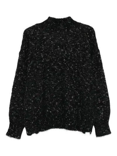 Alysi Turtle-neck Sweater In Black