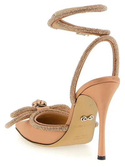 Mach&mach 90mm Double Bow Embellished-bow Heeled Pumps In Pink