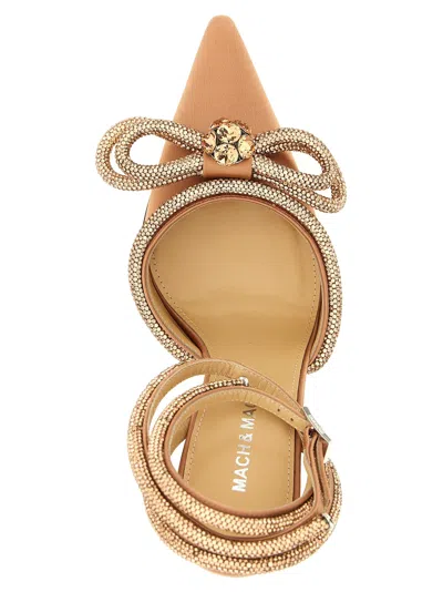 Mach&mach 90mm Double Bow Embellished-bow Heeled Pumps In Pink