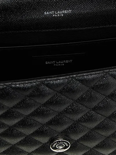 Saint Laurent Envelope Shoulder Bags Black