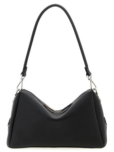 Fendi Medium Shoulder Bag Adjustable Strap Metal Hardware Textured Finish