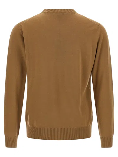 Fendi Ff Pocket Sweater Sweaters And Cardigans Beige In Multi