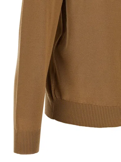Fendi Ff Pocket Sweater Sweaters And Cardigans Beige In Multi