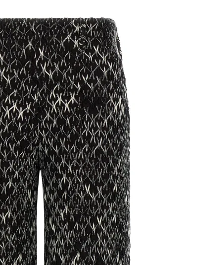 Missoni Crochet-knit Space-dyed Wool-blend Wide-leg Pants In Black
