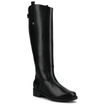 Journee Collection Journee Women's Gema Medium And Wide Width Knee High Riding Boots In Black