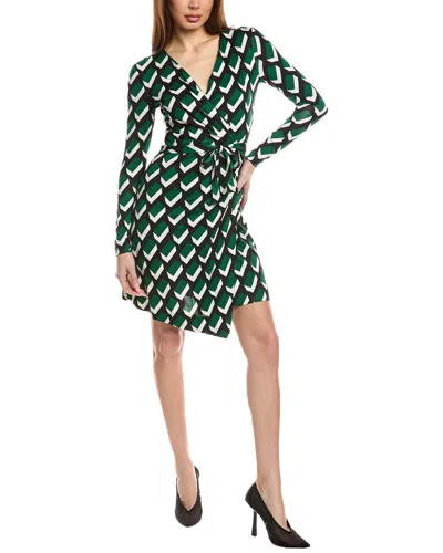 Diane Von Furstenberg Jazmine Silk Jersey Wrap Dress In Green