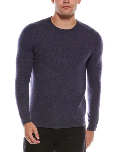 Autumn Cashmere Basic Cashmere Crewneck Sweater In Blue