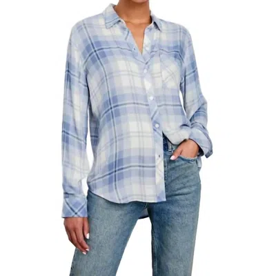 Rails Hunter Shirt In Bluebell Snow In Blue