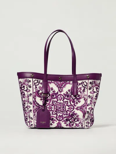 Dolce & Gabbana Shopping Canvas St+vit.all In Purple