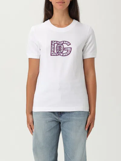 Dolce & Gabbana Dolce&gabbana Women Maiolica T-shirt In White