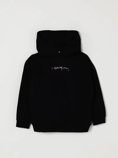 Stella Mccartney Embroidered-logo Hoodie In Black
