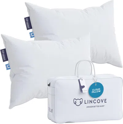Lincove Cloud Canadian Down Luxury Sleeping Pillow - 625 Fill Power - 2 Pack