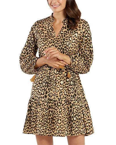 Jude Connally Monaco Tiered Dress In Brown