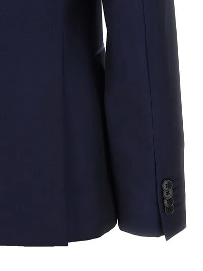 Zegna Tailored Single-breasted Blazer In Wool And Mohair Blend