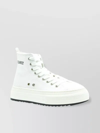 Dsquared2 High-top Platform Sneakers Pull Tab In White