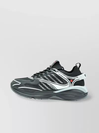 Dsquared2 Mesh Panel Sneakers Pull Tab In Multi