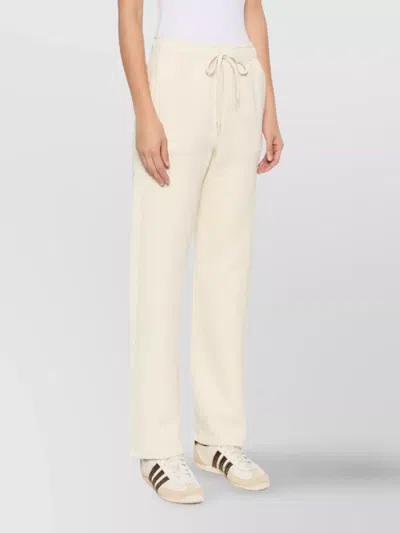 Autry Relaxed-fit Cotton Sweatpants With Drawstring Waist In Neutral