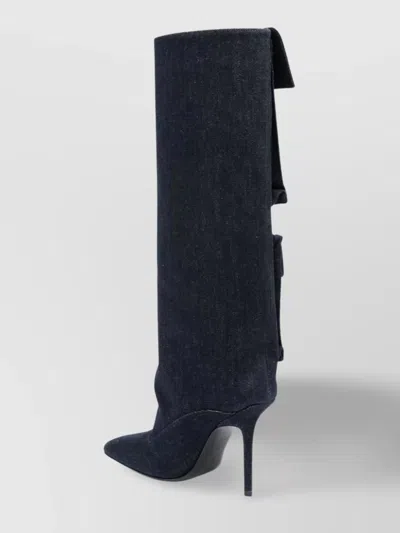 Attico Sienna Tube Boot 105mm In Blue