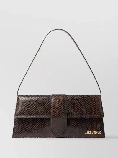 Jacquemus Long Rectangular Shoulder Bag With Snakeskin Effect