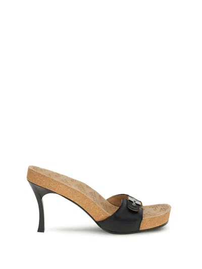 Balenciaga Scholl Collaboration Sandals Buckle Detail In Multi