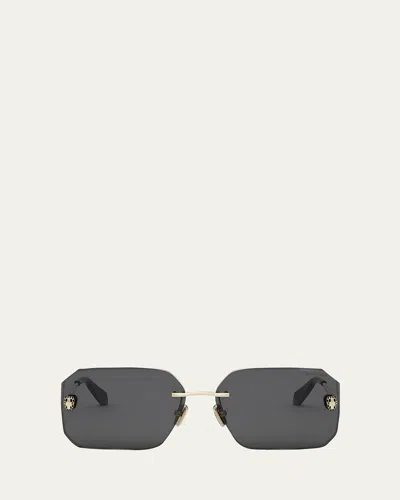 Bvlgari Serpenti Forever Square Sunglasses In Gray
