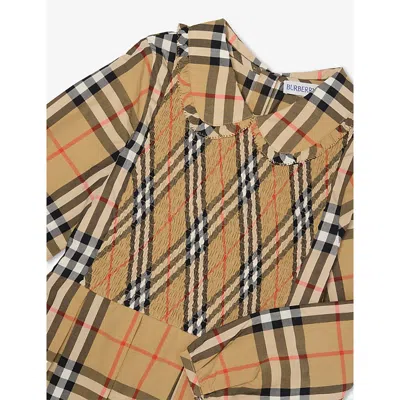 Burberry Ida Dress In Brown